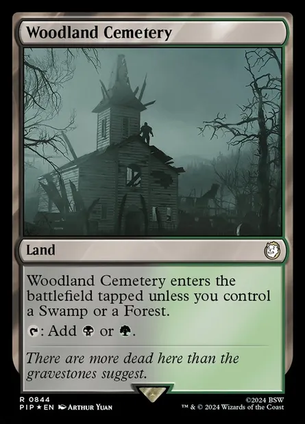Woodland Cemetery, Magic card PIP 844 — Fallout set