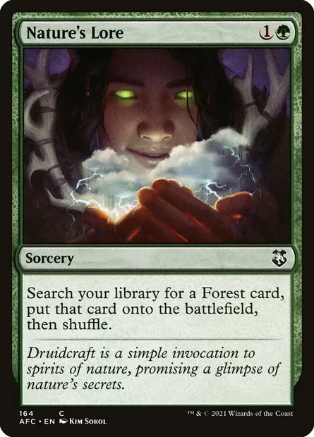 Nature's Lore, Magic card AFC 164 — Forgotten Realms Commander set
