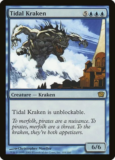 Tidal Kraken, Magic card 9ED 105★ — Ninth Edition set