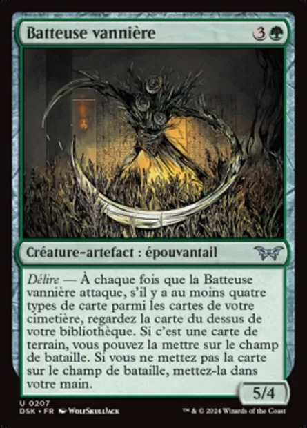 Batteuse vannière, carte Magic DSK 207 — extension Duskmourn: House of Horror