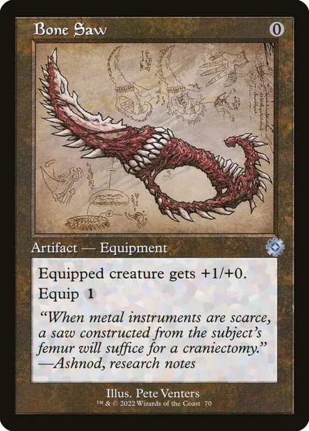Bone Saw, Magic card BRR 70 — The Brothers' War Retro Artifacts set