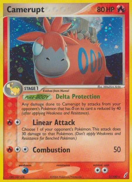 Camerupt, Pokémon card CG 3 — Crystal Guardians set
