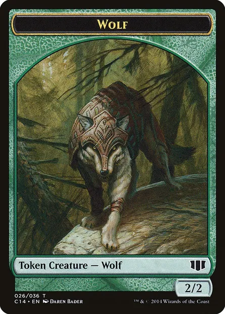 Wolf, Magic card TC14 26 — Commander 2014 Tokens set