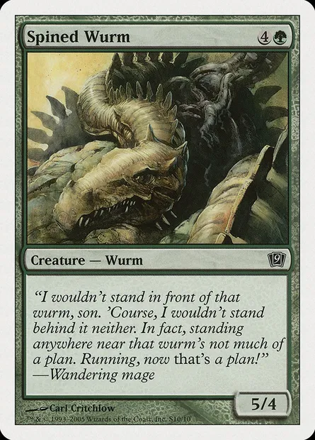Guivre à piquants, carte Magic 9ED S10 — extension Neuvième Edition