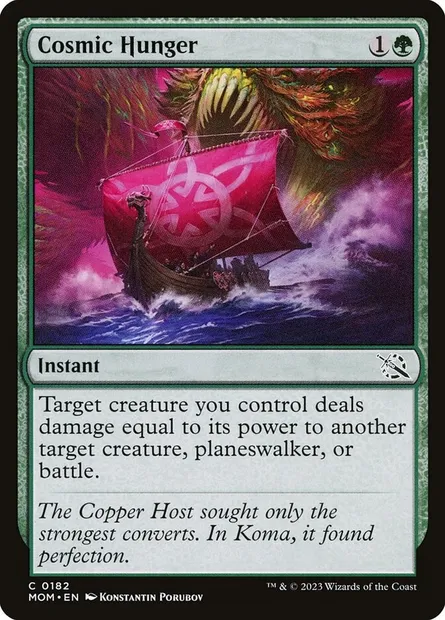 Cosmic Hunger, Magic card MOM 182 — March of the Machine set