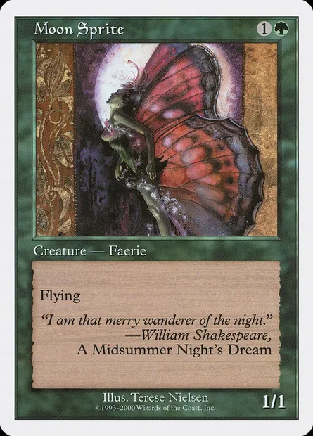 Moon Sprite, Magic card S00 42 — Starter 2000 set