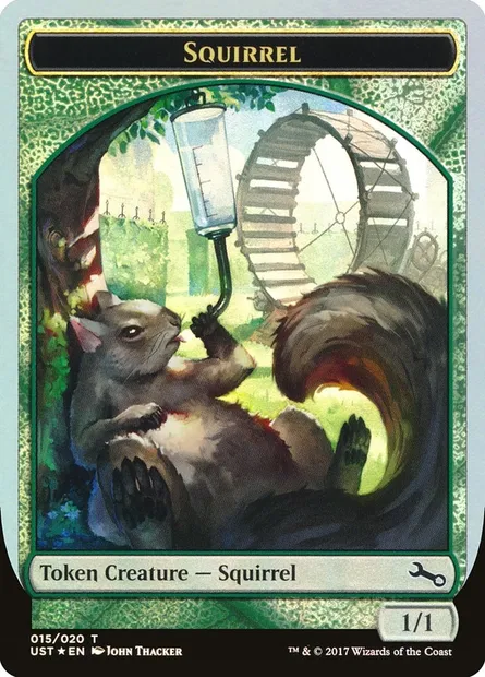 Squirrel, Magic card TUST 15 — Unstable Tokens set