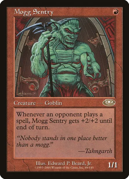 Mogg Sentry, Magic card PLS 69 — Planeshift set