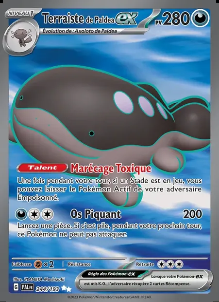 Terraiste de Paldea-ex, carte Pokémon PAL 244 — extension Évolutions à Paldea