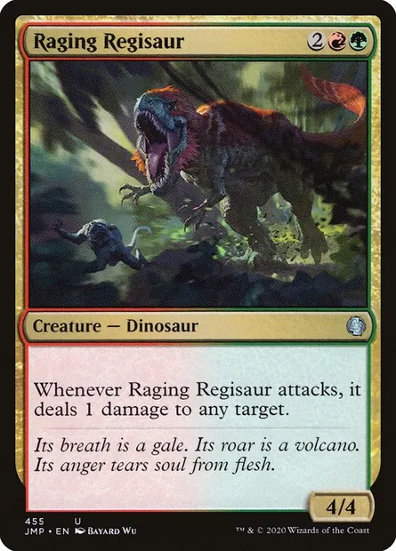 Raging Regisaur, Magic card JMP 455 — Jumpstart set