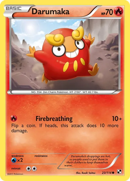 Darumaka, Pokémon card BLW 23 — Black & White set