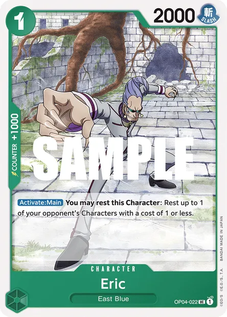 Eric, carte One Piece OP04-022 — extension KINGDOMS OF INTRIGUE