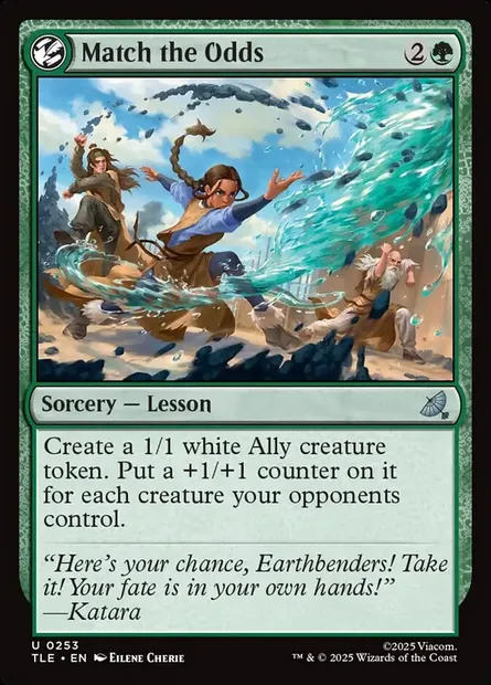 Match the Odds, Magic card TLE 253 — Avatar: The Last Airbender Eternal set