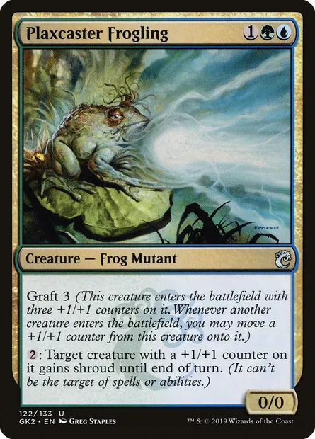 Plaxcaster Frogling, Magic card GK2 122 — RNA Guild Kit set