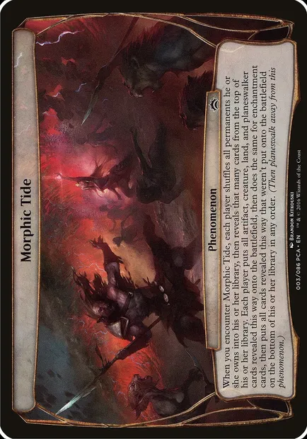 Vague morphique, carte Magic OPCA 3 — extension Planechase Anthology Planes