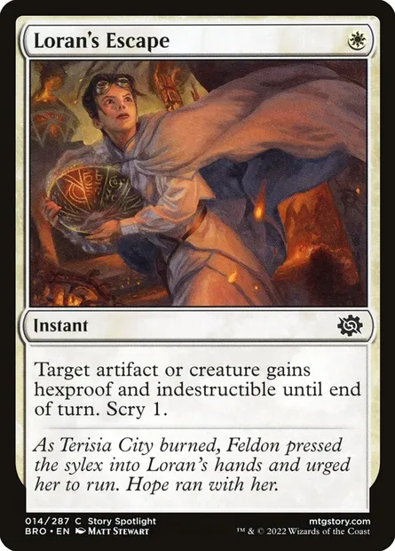 Loran's Escape, Magic card BRO 14 — The Brothers' War set