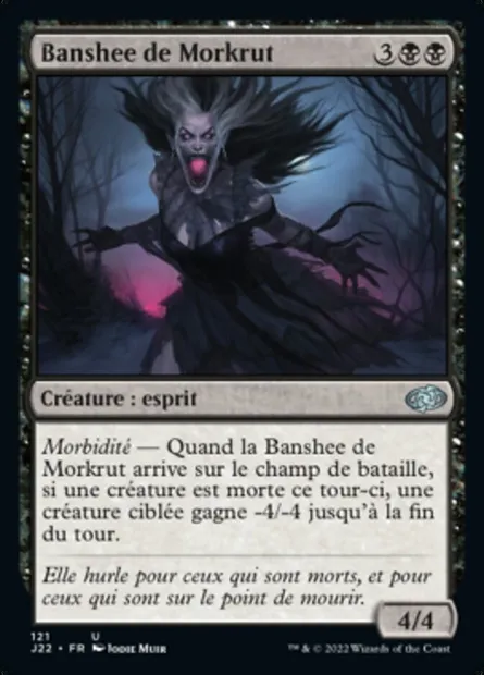 Banshee de Morkrut, carte Magic J22 121 — extension Jumpstart 2022