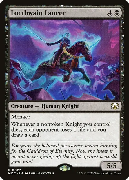 Locthwain Lancer, Magic card MOC 27 — March of the Machine Commander set