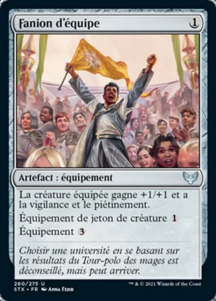 Fanion d'équipe, carte Magic STX 260 — extension Strixhaven: l'Académie des Mages