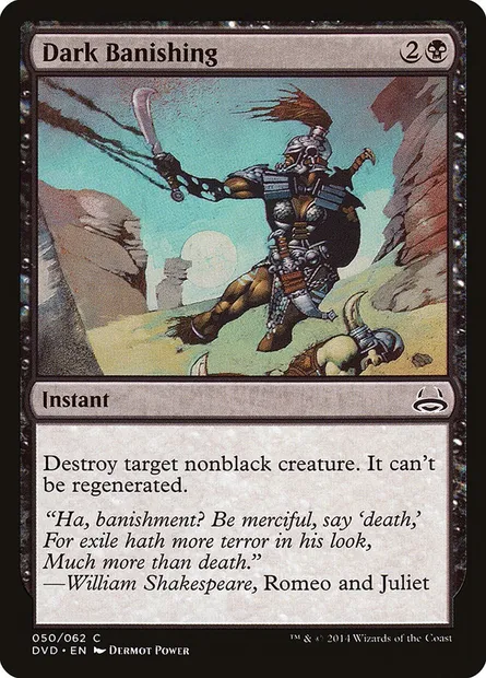 Dark Banishing, Magic card DVD 50 — Duel Decks Anthology: Divine vs. Demonic set