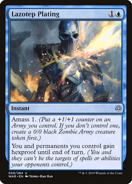 Lazotep Plating, Magic card WAR 59 — War of the Spark set