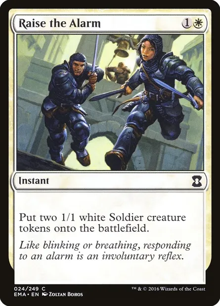 Sonner l'alerte, carte Magic EMA 24 — extension Eternal Masters