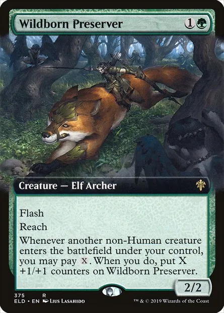 Wildborn Preserver, Magic card ELD 375 — Throne of Eldraine set