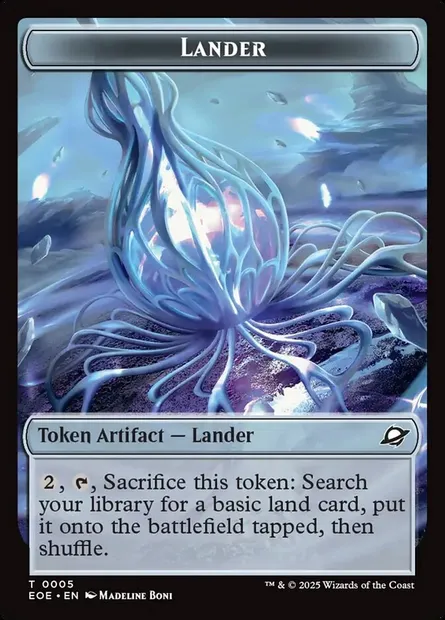 Lander, Magic card TEOE 5 — Edge of Eternities Tokens set