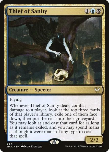 Thief of Sanity, Magic card NCC 354 — New Capenna Commander set