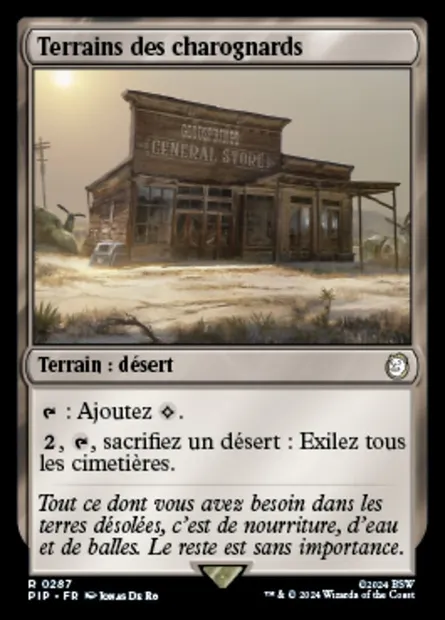 Terrains des charognards, carte Magic PIP 287 — extension Fallout