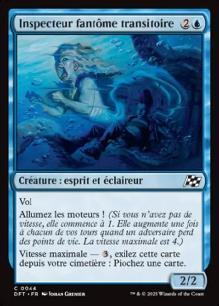 Inspecteur fantôme transitoire, carte Magic DFT 44 — extension Aetherdrift