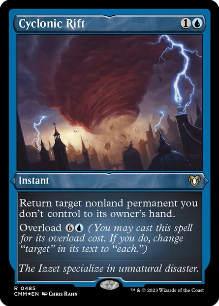 Cyclonic Rift, Magic card CMM 485 — Commander Masters set