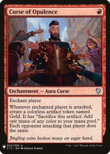 Malédiction d'opulence, carte Magic PLST C17-24 — extension The List