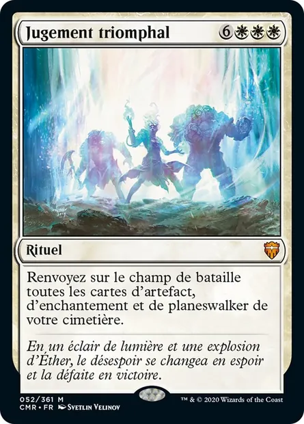 Jugement triomphal, carte Magic CMR 52 — extension Commander Legends