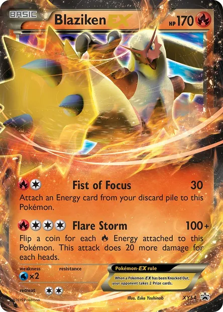Blaziken EX, Pokémon card XY 54 — XY Black Star Promos set