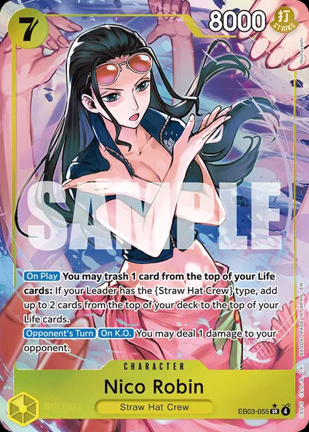 Nico Robin, One Piece card EB03-055 — ONE PIECE HEROINES EDITION set