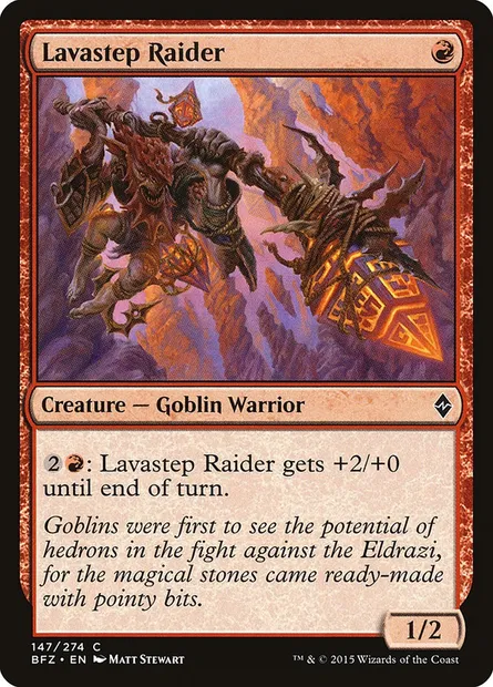 Lavastep Raider, Magic card BFZ 147 — Battle for Zendikar set
