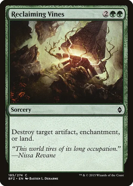 Reclaiming Vines, Magic card BFZ 185 — Battle for Zendikar set