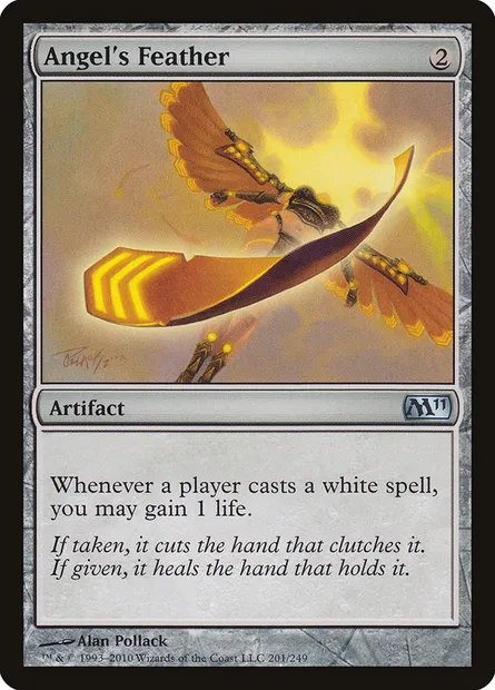 Angel's Feather, Magic card M11 201 — Magic 2011 set