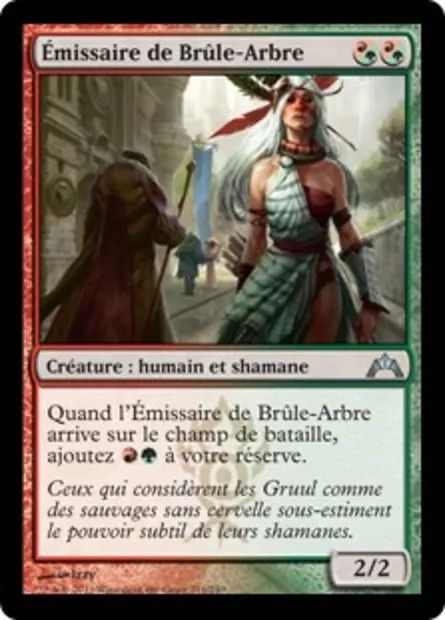 Émissaire de Brûle-Arbre, carte Magic GTC 216 — extension Insurrection