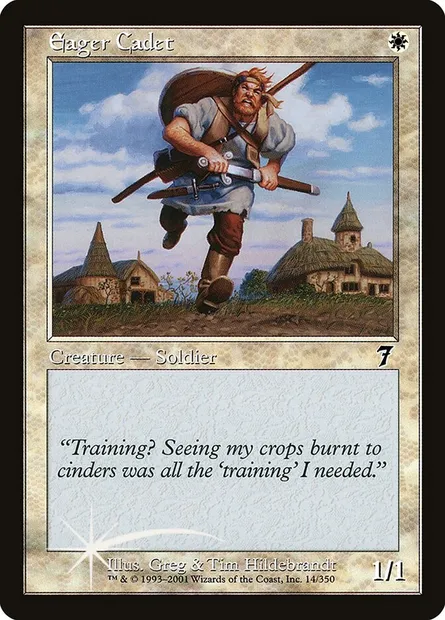 Eager Cadet, Magic card 7ED 14★ — Seventh Edition set