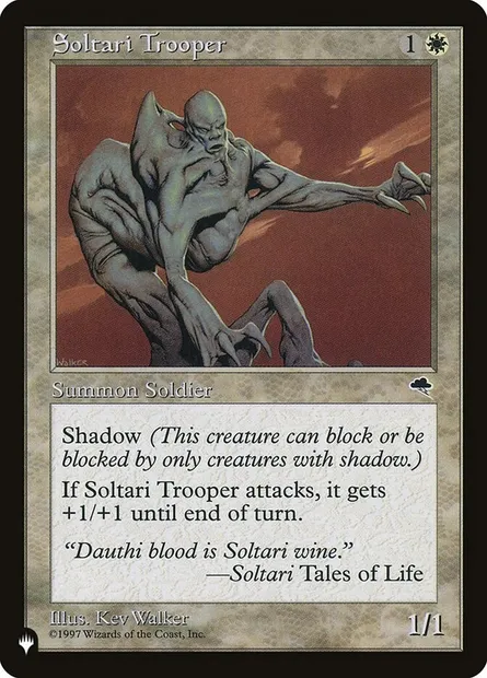 Soltari Trooper, Magic card PLST TMP-47 — The List set
