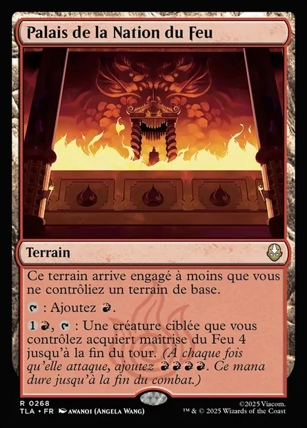 Palais de la Nation du Feu, carte Magic TLA 268 — extension Avatar: The Last Airbender