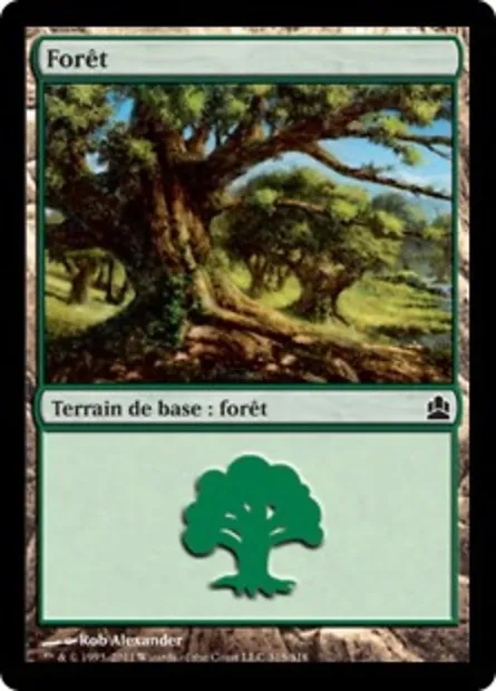 Forêt, carte Magic CMD 315 — extension Commander 2011