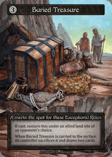 Buried Treasure, Sorcery card ALP 299 — Alpha set