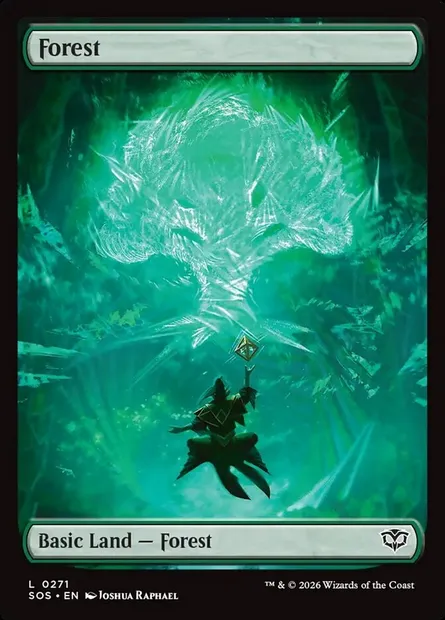 Forest, Magic card SOS 271 — Secrets of Strixhaven set