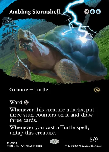 Ambling Stormshell, Magic card TDM 332 — Tarkir: Dragonstorm set