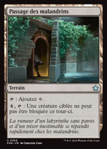 Passage des malandrins, carte Magic FDN 264 — extension Foundations