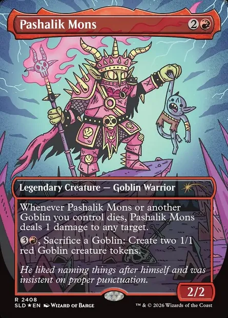 Pashalik Mons, carte Magic SLD 2408 — extension Secret Lair Drop