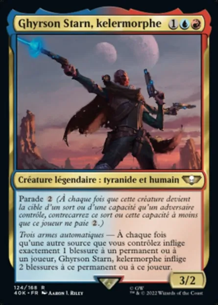 Ghyrson Starn, kelermorphe, carte Magic 40K 124 — extension Warhammer 40,000 Commander